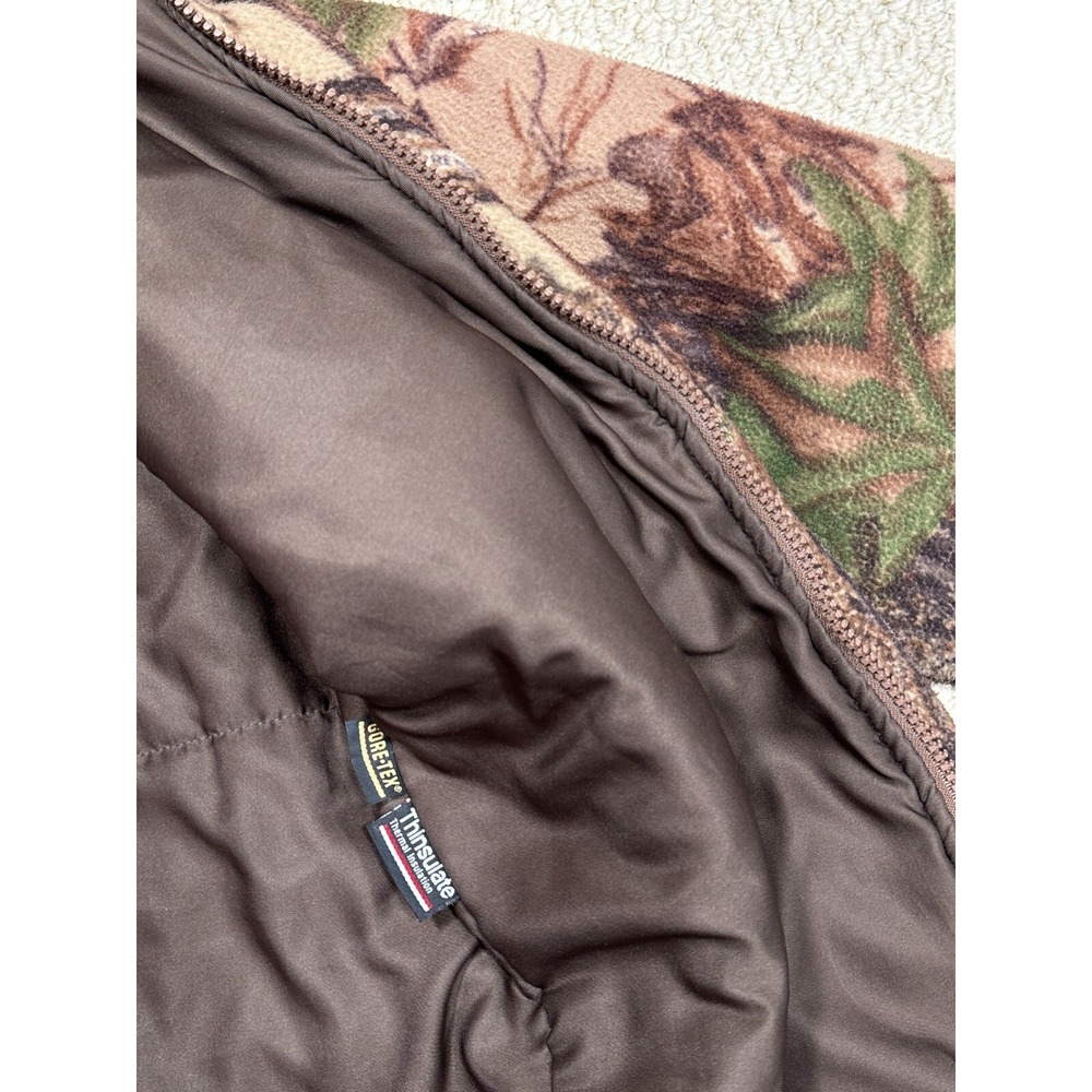 Vtg Cabelas Whitetail Clothing Jacket Mens M Camo Goretex Fleece Hooded Coat USA - Picture 5 of 16